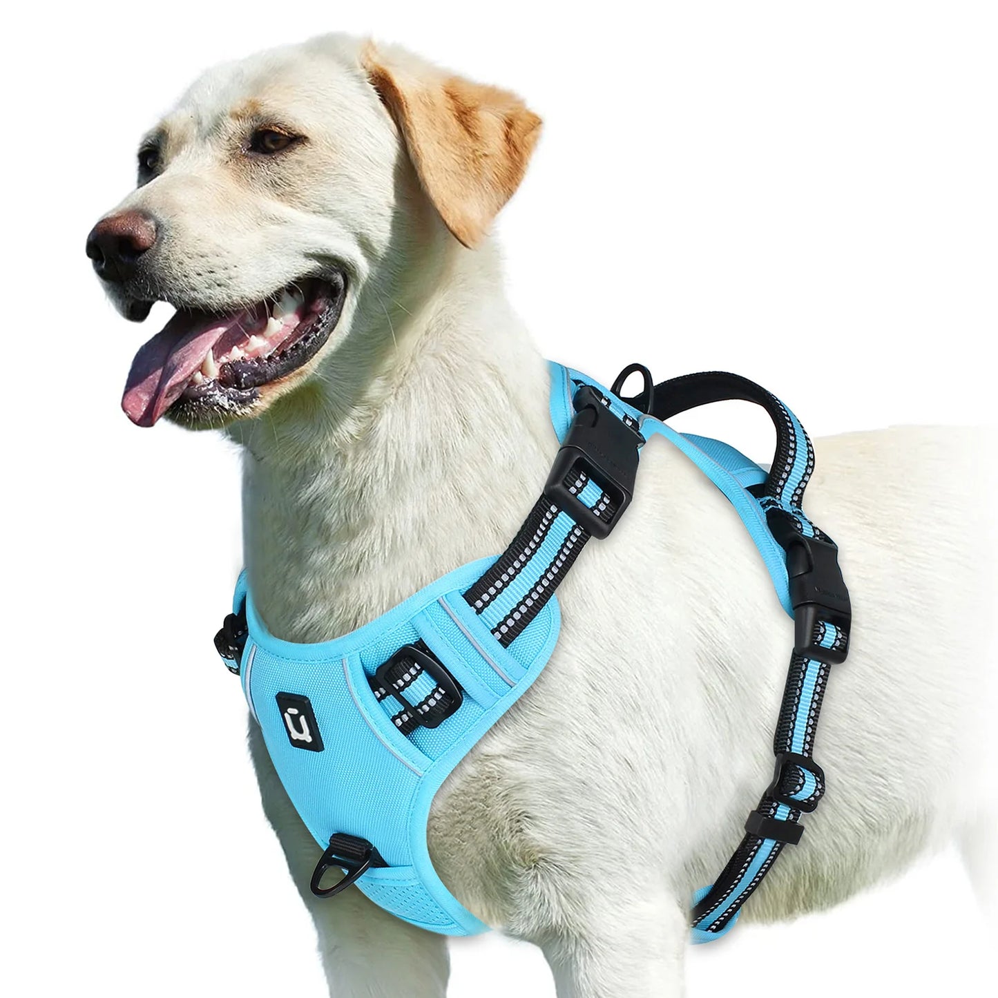 No-Pull Dog Harness – Adjustable Padded Vest with Reflective Straps & Easy Control Handle