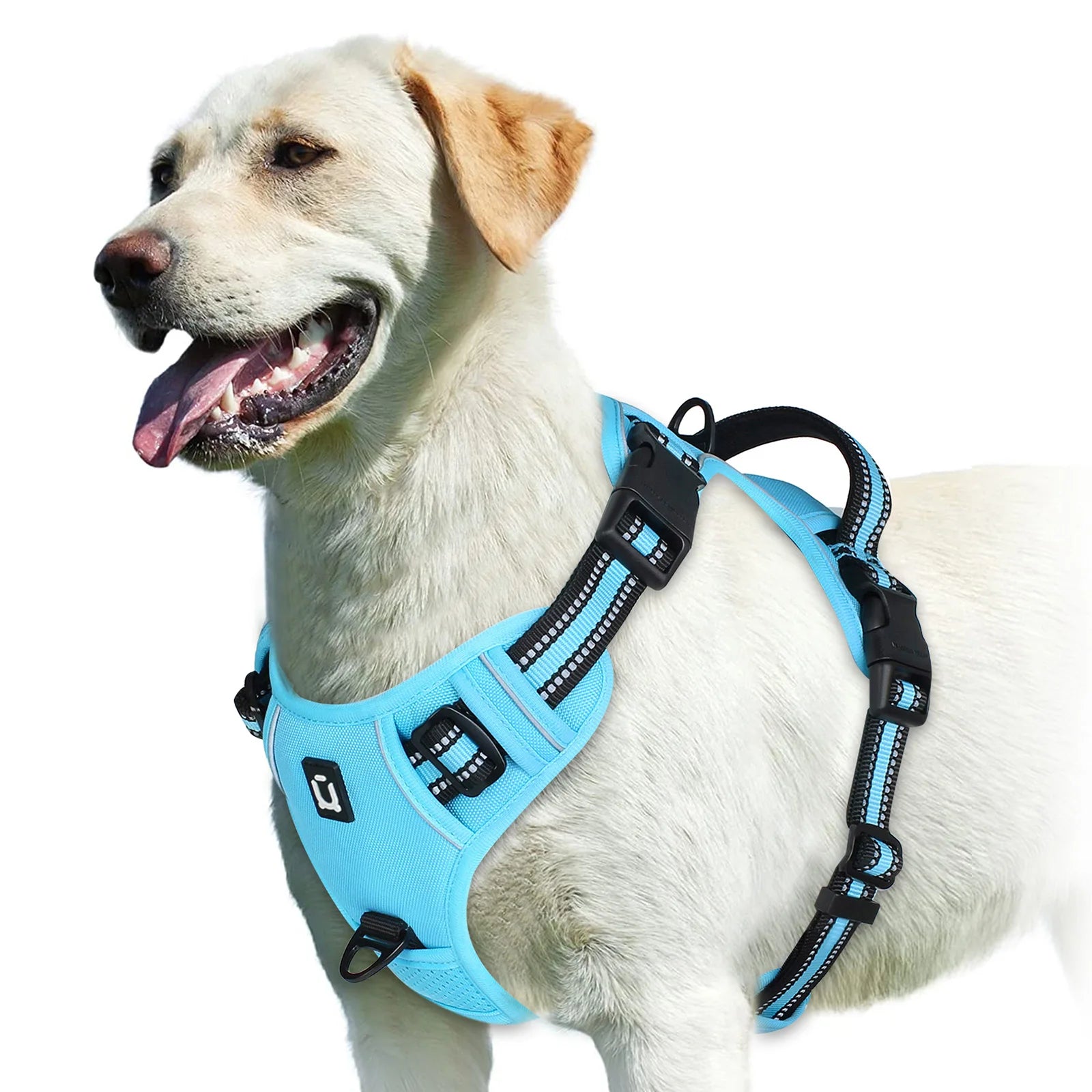 No-Pull Dog Harness – Adjustable Padded Vest with Reflective Straps & Easy Control Handle