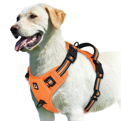 No-Pull Dog Harness – Adjustable Padded Vest with Reflective Straps & Easy Control Handle