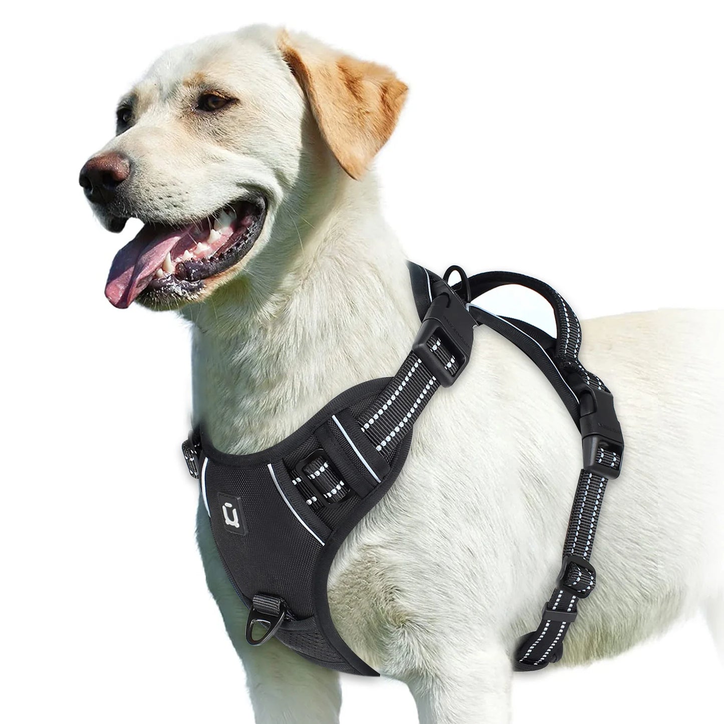 No-Pull Dog Harness – Adjustable Padded Vest with Reflective Straps & Easy Control Handle