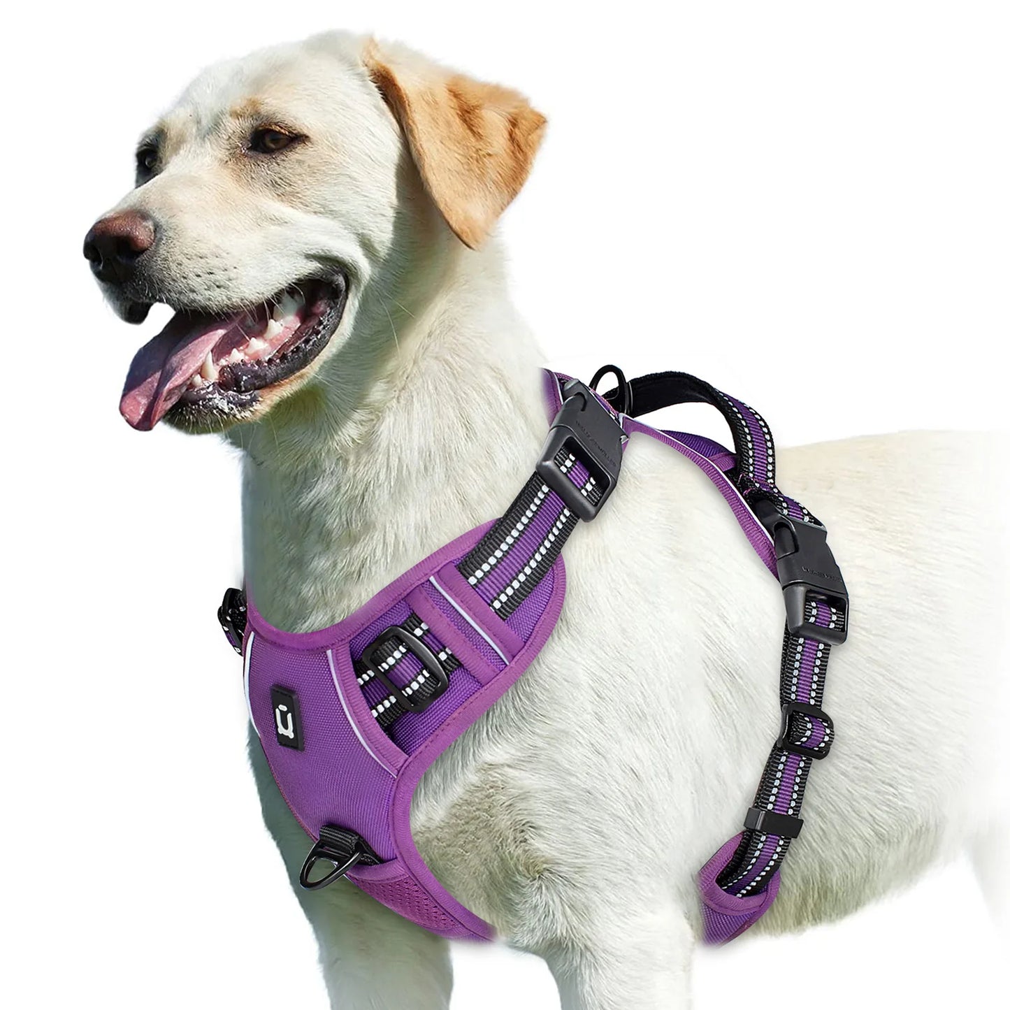 No-Pull Dog Harness – Adjustable Padded Vest with Reflective Straps & Easy Control Handle